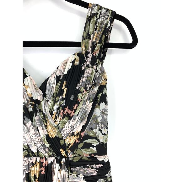 Lavish Alice Dress Women's Sz 2 Floral Off the Shoulder Cocktail Mini Multicolor - Picture 3 of 6
